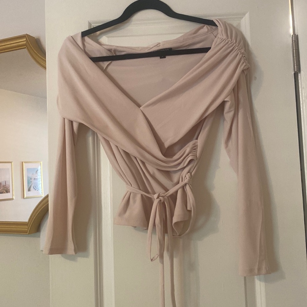 CLASSY AND FLIRTY OFF THE SHOULDER EXPRESS TOP WITH SHEER LONG SLEEVES